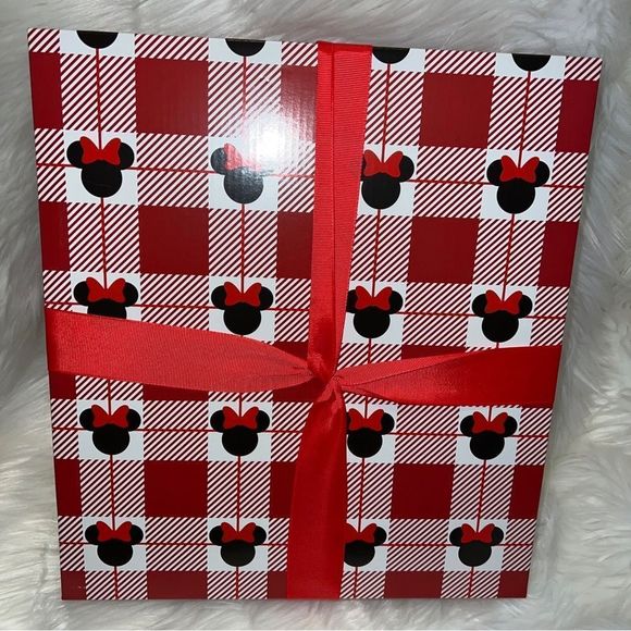 Disney Minnie Mouse Snowflakes Christmas Sherpa Backed Throw‎ - Picture 3 of 4